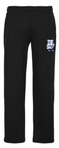 Adult Gildan Dryblend Open Bottom Sweatpant Black