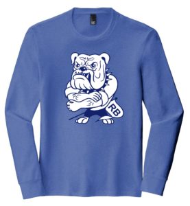 Apparel District Perfect Tri Long Sleeve Tee Blue