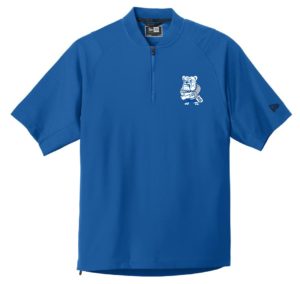 Apparel New Era Cage Short Sleeve Quarter-Zip Jacket Blue