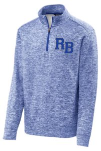 Apparel Sport-Tek Posicharge Electric Heather Fleece Quarter-Zip Pullover Blue