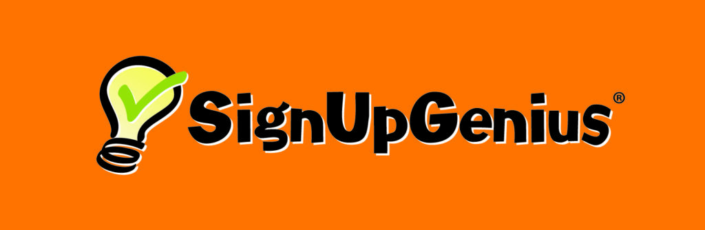 SignUpGenius Logo on Orange