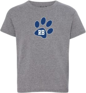 Rb Sports Boosters Grey Youth Short Sleeve T Shirt